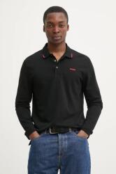 HUGO BOSS hosszú ujjú fekete, férfi, sima, 50532067 - fekete M