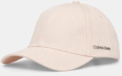 Calvin Klein pamut baseball sapka rózsaszín, sima, K60K612910 - rózsaszín Univerzális méret