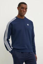 Adidas felső 3-Stripes sötétkék, férfi, nyomott mintás, IM4515 - sötétkék L