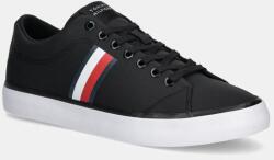 Tommy Hilfiger sportcipő TH HI VULC LOW CORE STRIPES MESH fekete, férfi, FM0FM05393 - fekete Férfi 44