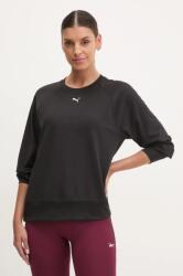 PUMA edzős pulóver Cloudspun fekete, sima, 526688 - fekete S