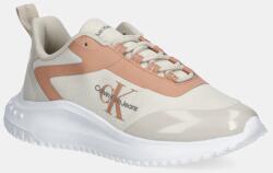 Calvin Klein sportcipő EVA RUNNER LOW LACE MIX ML WN bézs, YW0YW01442 - bézs Női 39