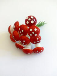  Pick, betűzhető - Gomba 12db-os, 1cm 7513 (7513)