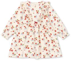 Konges Sløjd gyerek ruha BASIC FRILL DRESS GOTS bézs, mini, harang alakú, KS102627 - bézs 110-116
