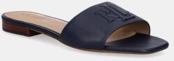 Lauren Ralph Lauren bőr papucs Everley Sld sötétkék, női, 802959143003 - sötétkék Női 37