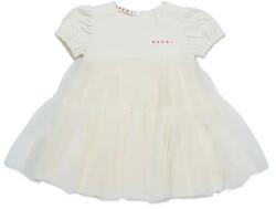 Marni baba pamut ruha MD294B DRESS bézs, mini, harang alakú, M01439 - bézs 78