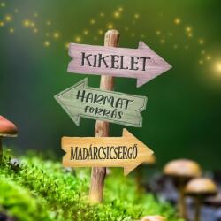 Nyomtatott dekorkarton - Tavaszi útjelző tábla 2db - kosarbolt
