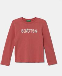 Benetton gyerek pamut hosszú ujjú felső rózsaszín, 3I9WG10HV - rózsaszín 110
