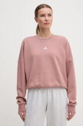 Adidas felső Essentials rózsaszín, női, sima, JI6065 - rózsaszín L