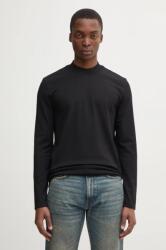 HUGO BOSS hosszú ujjú fekete, férfi, sima, 50530186 - fekete M