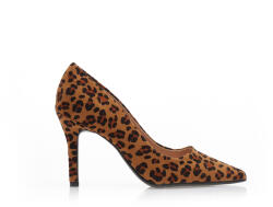 Tsoukalas Pantofi cu tocuri Animal Print piele întoarsă sintetică cu vârf ascuțit