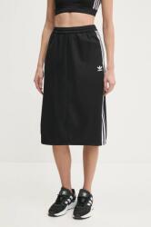 adidas Originals szoknya Adicolor Classic 3S Skirt fekete, midi, ceruza fazonú, IW8461 - fekete XL