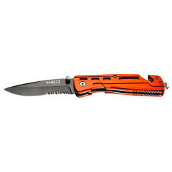 NEO TOOLS összecsukhatóató kés 11, 5cm p: 8, 5cm narancs (63-026)