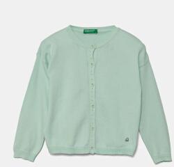 Benetton baba pamut kardigán zöld, könnyű, 1098G500P - zöld 98