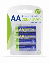 Gembird Ceruzaelem AA 4db/csomag újratölthető 2000mAh Gembird (EG-BA-AA20R4-01)