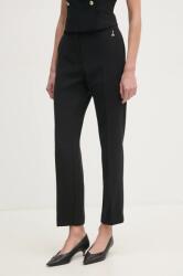 Marciano by Guess nadrág BECKY női, fekete, magas derekú cigaretta fazonú, 5RGB03 7115A - fekete 34