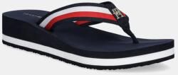 Tommy Hilfiger flip-flop TH CORP MID WEDGE BEACH SANDAL sötétkék, női, éksarkú, FW0FW08517 - sötétkék Női 38