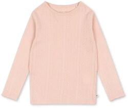 Konges Sløjd gyerek pamut hosszú ujjú felső MINNA BLOUSE GOTS rózsaszín, KS102814 - rózsaszín 92