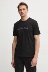 Calvin Klein pamut póló fekete, férfi, nyomott mintás, K10K114169 - fekete S