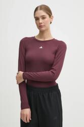 Adidas edzős hosszú ujjú Techfit bordó, JC9966 - burgundia L