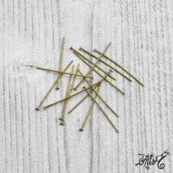  Szerelőpálca talpas - antik bronz, 3 cm (100 db)