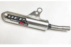 DEP PIPES KTM 2 Ütem KTM125/150 SX 19-20 / HVA125 TC 19-20 TRAX Shorty Silencer - FS** (EZÜST) 5060630147778 DEPT2129 (DEPT2129)