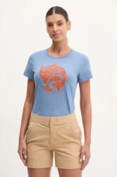Fjallraven t-shirt Arctic Fox női, F89849 - kék M