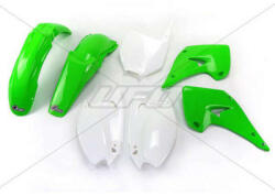 UFO Műanyag Készlet OEM Szín Zöld/Fehér Kawasaki KX125/250 KAKIT201@999 (KAKIT201@999)