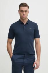 Calvin Klein poló sötétkék, férfi, sima, K10K111196 - sötétkék XXL