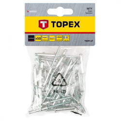 Topex popszegecs 4.8x10mm 50db (43E502)