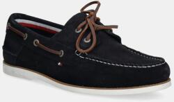 Tommy Hilfiger velúr mokaszin TH BOAT SHOE CORE SUEDE sötétkék, férfi, FM0FM05387 - sötétkék Férfi 44