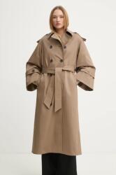 By Malene Birger balonkabát ALAYA női, barna, átmeneti, oversize, 103331 - barna 40