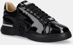 Philipp Plein bőr sportcipő Lo-Top Hexagon fekete, USC0666 PLE010N 0202 - fekete Férfi 43