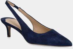 Lauren Ralph Lauren velúr magassarkú cipő Lolah II sötétkék, 802959263001 - sötétkék Női 39