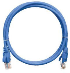 NIKOMAX CAT5e U-UTP Patch Cable 3m Blue (NMC-PC4UD55B-030-C-BL) - delfinbuvar