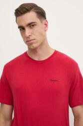 Pepe Jeans pamut póló CONTRAST CONNOR piros, férfi, sima, PM509933 - piros XXL