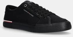 Tommy Hilfiger sportcipő CORE CORPORATE VULC CANVAS fekete, FM0FM05398 - fekete Férfi 44