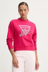 GUESS felső rózsaszín, női, nyomott mintás, W5RQ04 KB683 - rózsaszín XS