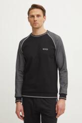 HUGO BOSS kapucnis pulcsi otthoni viseletre fekete, nyomott mintás, 50535836 - fekete XL