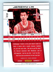 Panini 2013-14 Panini Prizm Base #71 Jeremy Lin
