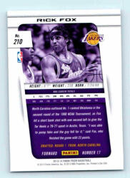 Panini 2013-14 Panini Prizm Base #210 Rick Fox