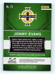 Panini 2016 Panini Panini Uefa Euro Prizm Base #73 Jonny Evans