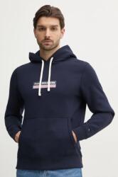 Tommy Hilfiger felső sötétkék, férfi, nyomott mintás, kapucnis, MW0MW38331 - sötétkék M