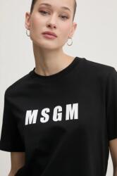 MSGM pamut póló női, fekete, 3841MDM92.257002 - fekete S