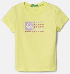 Benetton gyerek pamut póló zöld, 3I1XG10HU - zöld 116 - answear - 3 890 Ft