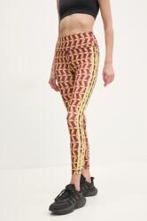 adidas Performance edzős legging x Farm Rio - burgundia S