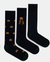 Hackett London zokni 3 pár sötétkék, férfi, HMU30095 - sötétkék M/L