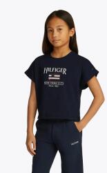 Tommy Hilfiger gyerek pamut póló sötétkék, KG0KG08525 - sötétkék 104