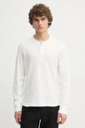 rag & bone pamut hosszúujjú fehér, sima, M000T656G - fehér XL