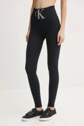 Calvin Klein Jeans legging fekete, női, nyomott mintás, 701233380 - fekete M